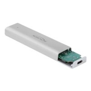 DELOCK - Speichergehäuse - M.2 NVMe Card - 10GBps - USB 3,2 (Gen 2) - Silber (42634) 