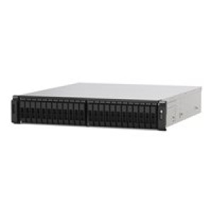  QNAP 24-Bay all-flash NAS, NVMe Gen3 x4, AMD EPYC 7232P 3.1GHz, 64GB  RAM, 2 x 2.5GbE LAN, 2 x 25GbE  