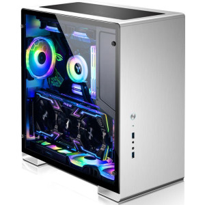 JONSBO U5S Midi-Tower, Tempered Glass - silber (U5S Silver) 