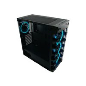 LC-POWER Gaming 709B Solar_System_X - Tower - ATX - ohne Netzteil - Schwarz - USB/Audio 