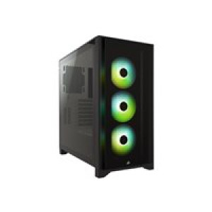 CORSAIR Midi iCUE 4000X RGB (Tempered Glass) Black 