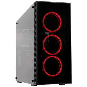 COOLTEK VIER Midi Tower RGB Schwarz ATX/M-ATX/ITX 