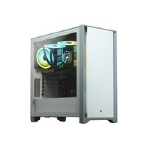 CORSAIR Midi 4000D (Tempered Glass) White 