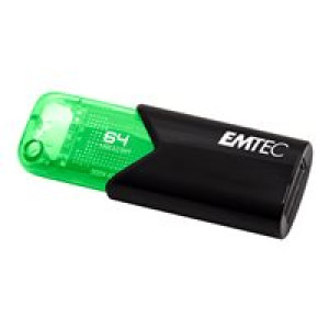  EMTEC USB-Stick 64 GB B110  USB 3.2 Click Easy Green  