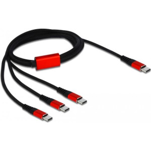 DELOCK USB 3in1 Typ-C>3xUSB-C 1m | 86713 