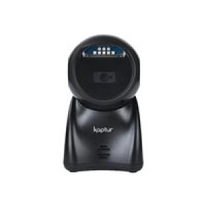 KAPTUR 1D + 2D Barcode Scanner Tischgerät, schwarz, USB 