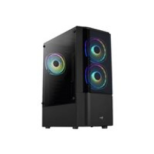 AEROCOOL Midi Quantum v3 Black MicroATX/ATX/MiniITX 