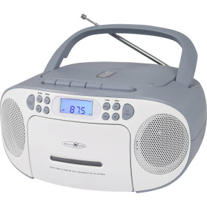 ULTRAMEDIA Reflexion RCR2260BL CD-Radio UKW AUX, CD, Kassette, UKW Blau-Weiß 