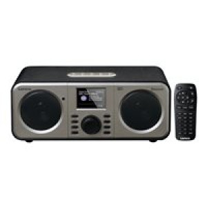 LENCO DAR-030 Tischradio DAB+, UKW Bluetooth®, DAB+, UKW Weckfunktion Schwarz-Grau 