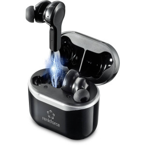 CONRAD Renkforce RF-NCE-500 Bluetooth® Reise Stereo-Headset In Ear Noise Cancelling, Headset, Lautst 