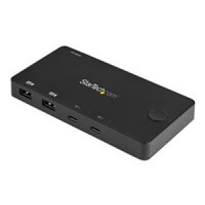  STARTECH.COM 2-Port USB-C KVM Switch - 4K 60Hz HDMI - Kompakter UHD Desktop KVM Switch mit USB-Typ-C  