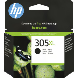 HP 305XL High Yield Black Original Ink Cartridge (3YM62AE#302) 