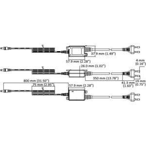 HIKVISION DS-2FA1201-DL(EU) 12VDC 1A Netzteil 