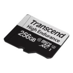  TRANSCEND USD350V 256GB microSD w/ adapter U3 High Endurance  