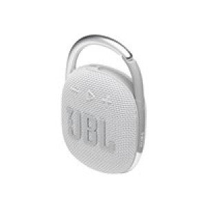 JBL Clip 4 Bluetooth Lautsprecher Wasserfest, Staubfest Weiß 