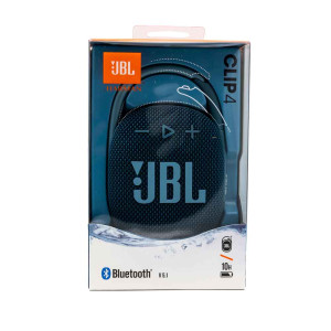 JBL Clip 4 Bluetooth Lautsprecher Wasserfest, Staubfest Blau 