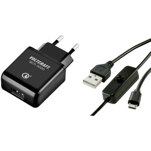 VOLTCRAFT QCP-3000 USM USB-Ladegerät Passend für: Raspberry Pi Ausgangsstrom (max.) 3000 mA 