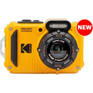 KODAK PIXPRO WPZ2 Digitalkamera 15 Megapixel Opt. Zoom: 4 x Gelb inkl. Akku, inkl. Blitzgerät B 