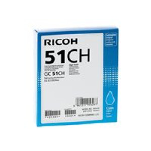 RICOH GC 51CH - Hohe Ergiebigkeit - Cyan - Original - Tintenpatrone - für Ricoh SG 3210DNw (405863) 