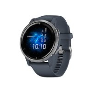 GARMIN Venu 2 Smartwatch, granitblau/silber 