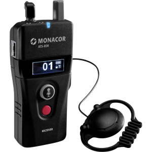 MONACOR ATS-80R Hand Mikrofon-Empfänger Übertragungsart:Digital inkl. Klammer 
