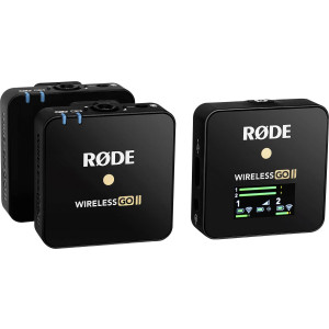 RODE Microphones Wireless GO II Ansteck Sprach-Mikrofon Übertragungsart:USB inkl. Tasche 