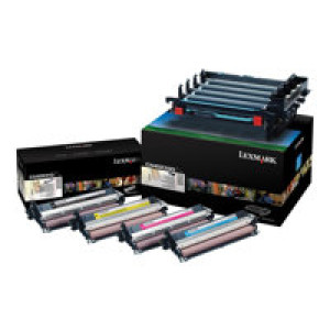LEXMARK 4er Pack Schwarz, Farbe (Cyan, Magenta, Gelb) Druckerbildeinheit LCCP 