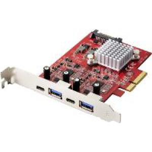 RENKFORCE RF-4679642 2+2 Port USB 3.2 Gen 2 Controllerkarte USB 3.2 Gen 2, USB-C? PCIe 