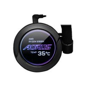  GIGABYTE AORUS WATERFORCE X 240 All-in-one Liquid Cooler with Circular LCD Display RGB Fusion 2.0 Tr Kühler 