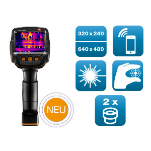 TESTO 883 Wärmebildkamera -30 bis 650 °C 27 Hz WiFi 