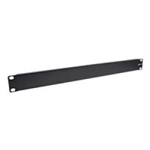 INTOS ELECTRONIC InLine® 19" Blindplatte, 1HE, RAL 9005 schwarz 