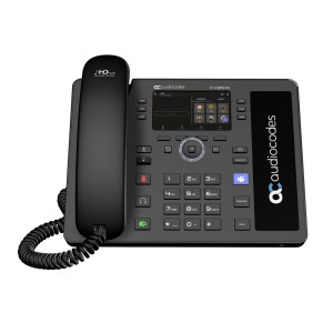AUDIOCODES Teams C435HD-R IP-Phone PoE GbE with an external power supply black 