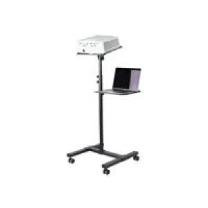STARTECH.COM Mobile Projektor und Laptopständer - 2 Regale für jeweils 10 kg - höhenverstellbar mit 