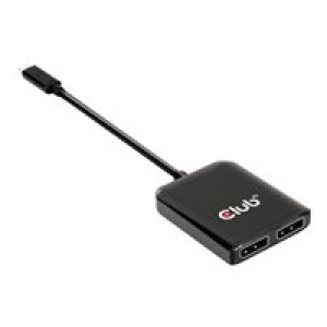 CLUB3D USB-Hub USB 3.2 Typ C > 2x DP       4K60Hz      St/Bu retail 