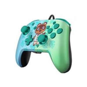 PDP Controller Faceoff Deluxe+Audio Animal Crossing Switch 