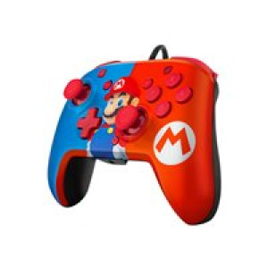 PDP Controller Faceoff Deluxe+Audio Mario Switch 