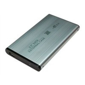 2,5" Exter.Enclos., USB 2.0 to SATA Alu 