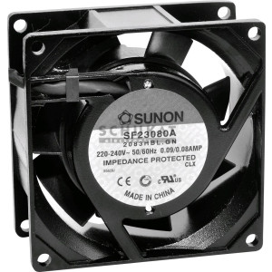  SUNON SF23080A2083HBL Axiallüfter 230 V/AC 40.78 m³/h (L x B x H) 80 x 80 x 38 mm Zubehör 