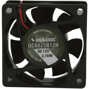  QUICK-COOL QuickCool QC6025B12H Axiallüfter 12 V/DC 34.86 m³/h (L x B x H) 60 x 60 x 25 mm Zubehör 