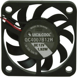 QUICK-COOL QuickCool QC4007B12H Axiallüfter 12 V/DC 10.82 m³/h (L x B x H) 40 x 40 x 7 mm Zubehör 