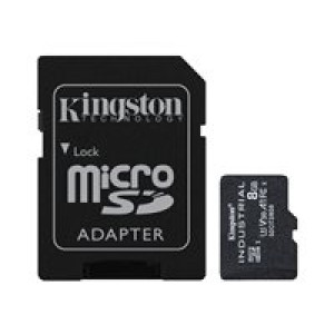  KINGSTON Card Kingston Ind. MicroSD +ADP  8GB pSLC  