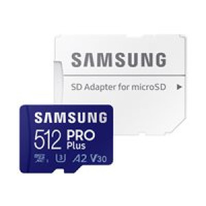  SAMSUNG PRO Plus 512GB microSDXC UHS-I U3 160MB/s Full HD & 4K UHD Speicherkarte inkl. SD-Adapter  