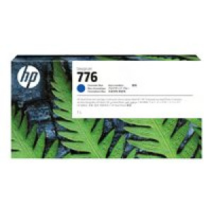 HP Ink/HP 776 1L Chrom Blue Ink Crtd 