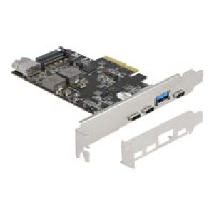 DELOCK PCIe x4>3xUSB-C+2xUSB-A SS LP | 90060 