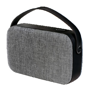 TYPHOON Speaker, portable, Xlarge, BT 4.2, fabric covering, black/silver 