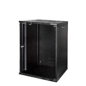 CANOVATE 19" Wallmount SOHO Box 15U 540*400, black, flatpack 