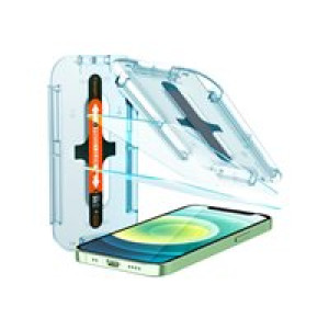 SPIGEN Glas tR EZ Fit (2Pack) Displayschutzglas Passend für (Handy): Apple iPhone 12 mini 2 St. 