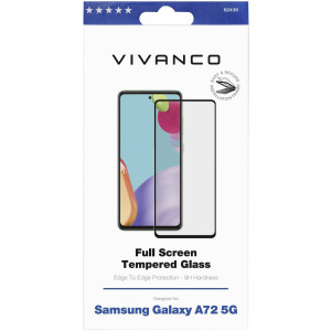 VIVANCO 2,5D Full Screen 62436 Displayschutzglas Passend für (Handy): Galaxy A72 5G 1 St. 