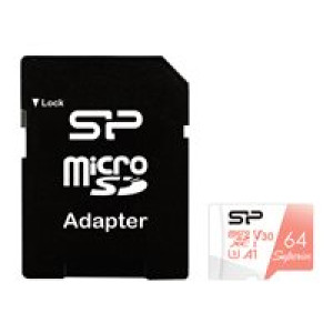  SILICON POWER memory card Superior Micro SDXC 64GB UHS-I A3 V30  