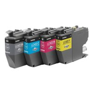 BROTHER Black Cyan Magenta and Yellow Ink Cartridges Multipack Each cartridge prints up to 550 pages 